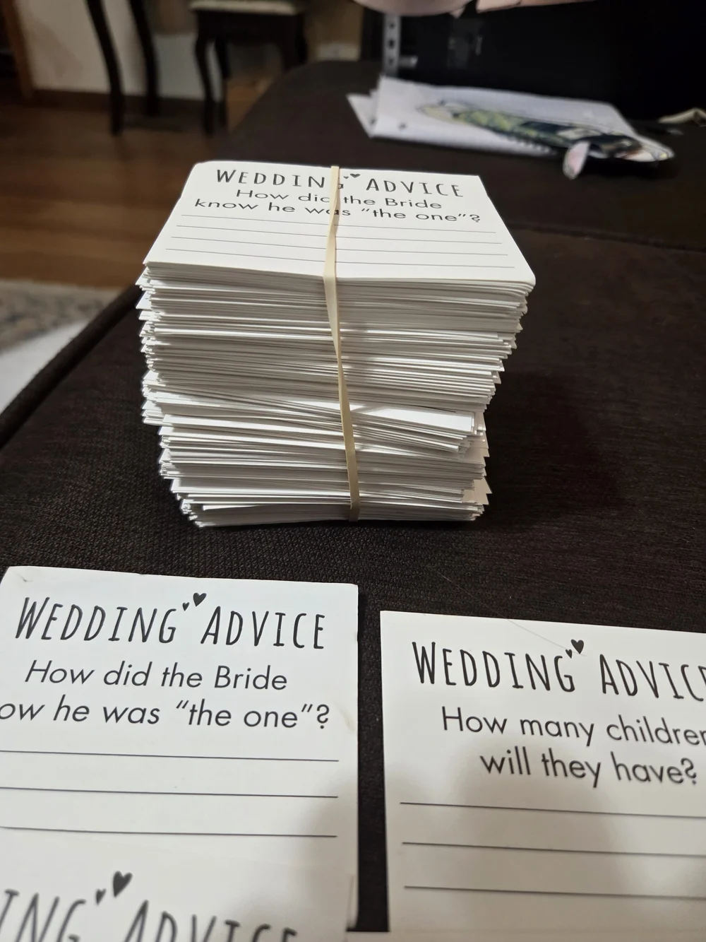 Wedding Advice Cards Guest Interaction Cards for Bridal Shower NEW Rj1